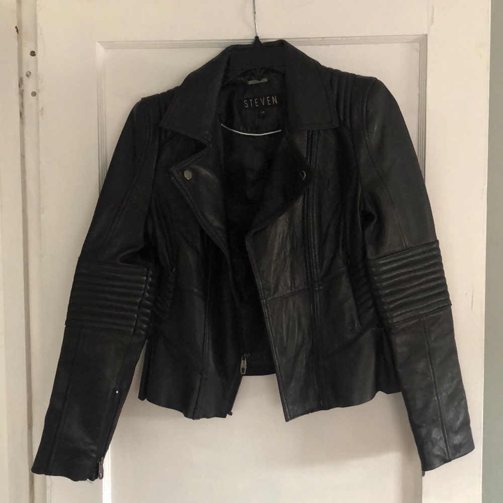 Steven by Steve Madden Genuine Leather Jacket